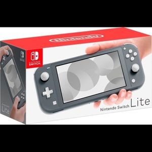 Nintendo Switch Lite (Gray) - Case and charger included